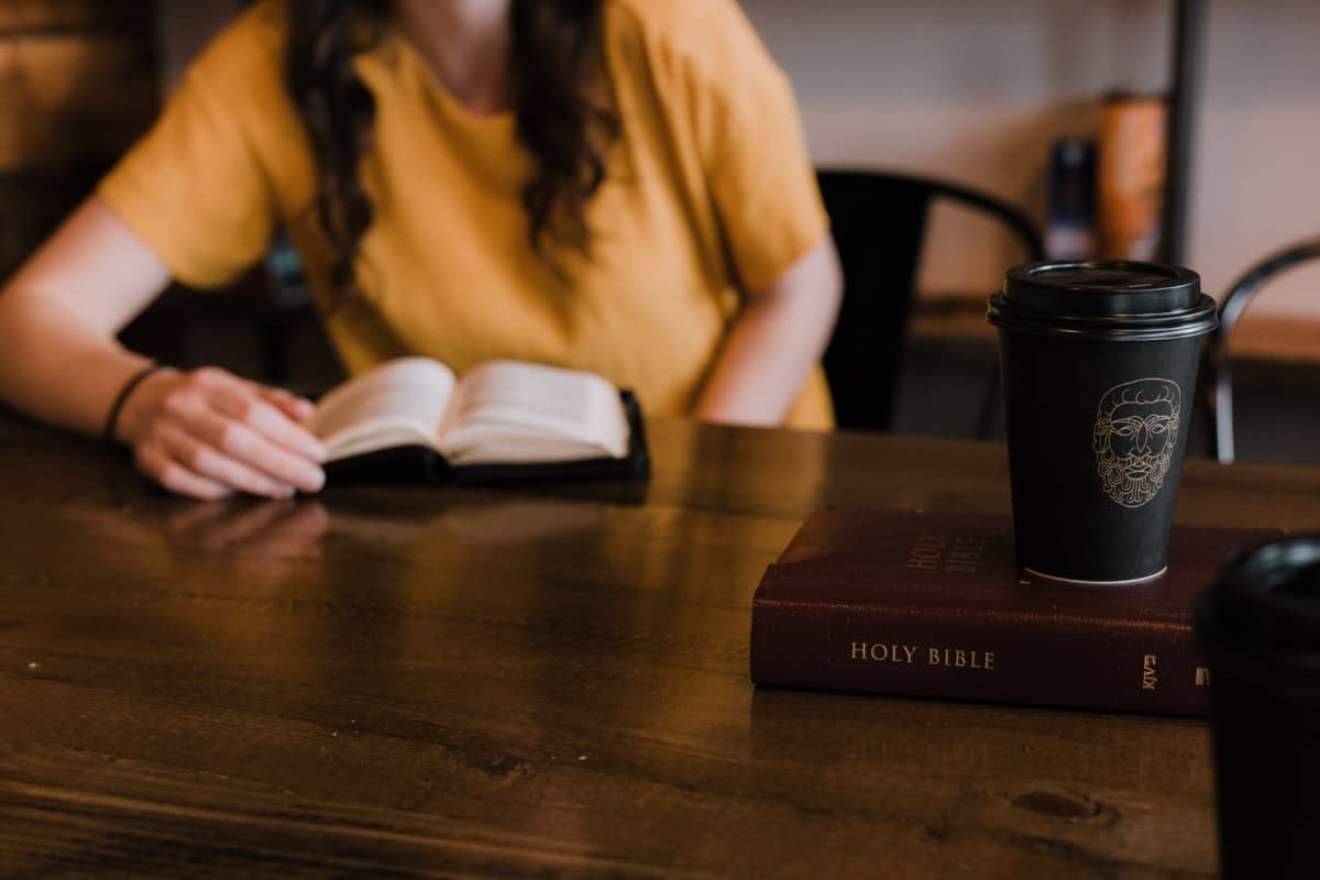 A Person Studying the Bible