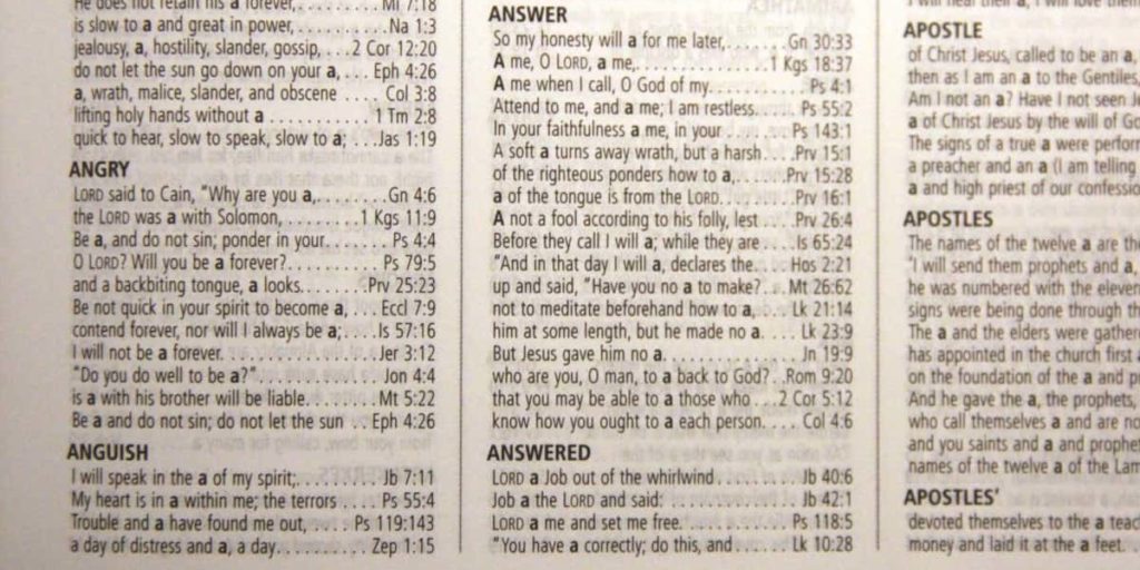 How to Use a Study Bible: Concordance in the ESV Study Bible
