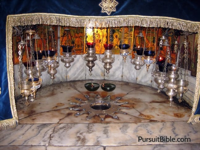 The grotto, the cave, where Jesus was thought to be born - Photo by David Kim